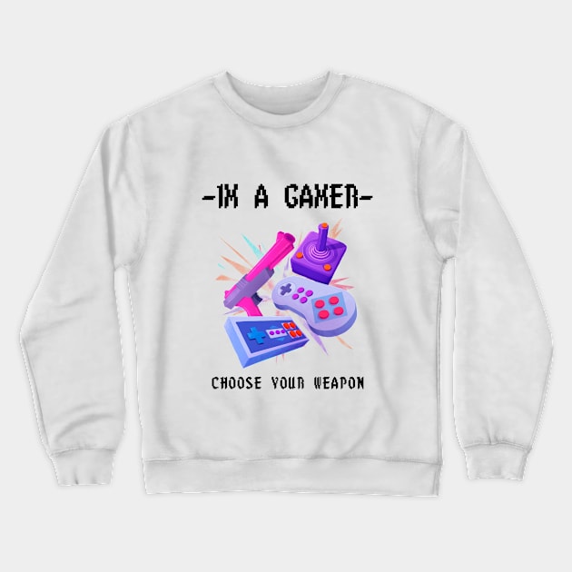 Im a gamer Crewneck Sweatshirt by ronniepersson